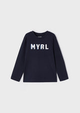 Mayoral Boy AW22 Navy Long Sleeved Top 173