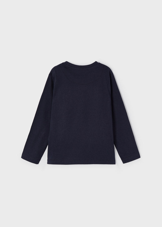 Mayoral Boy AW22 Navy Long Sleeved Top 173