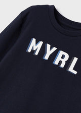 Mayoral Boy AW22 Navy Long Sleeved Top 173