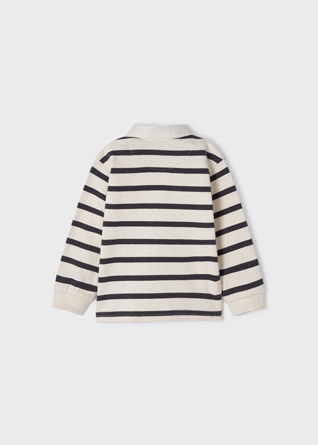 Mayoral Baby Boy AW22 Striped Long Sleeved Polo Top 2153
