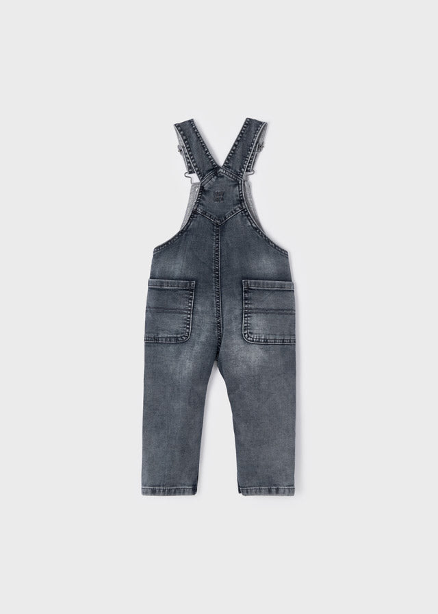Mayoral - Boys Blue Jersey Dungarees