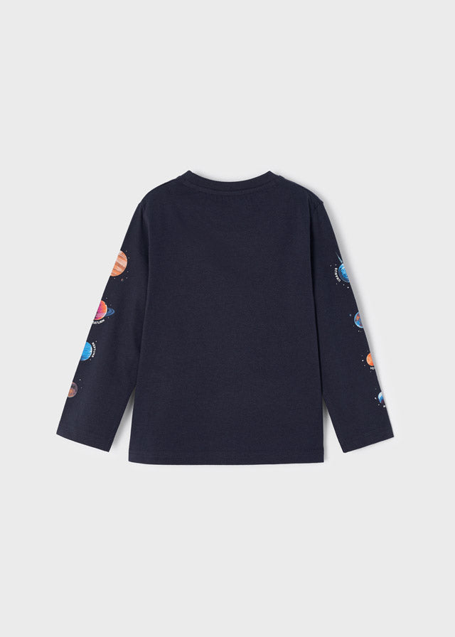 Mayoral Boy AW22 Navy Space Long Sleeved Top 4001