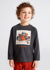 Mayoral Boy AW22 Grey Long Sleeved Top 4011