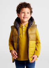 Mayoral Boy AW22 Reversible Padded Gilet with Hood 4392