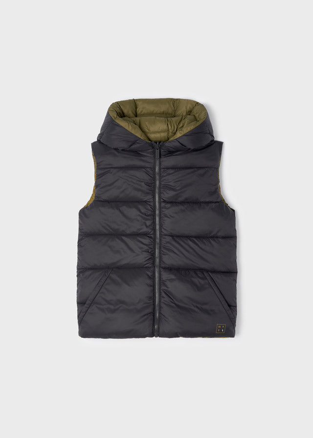 Mayoral Boy AW22 Reversible Padded Gilet with Hood 4392