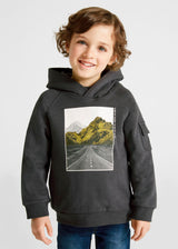 Mayoral Boy AW22 Charcoal Hoodie 4452