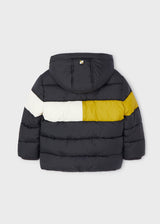 Mayoral Boy AW22 Charcoal Colour Block Padded Coat 4463