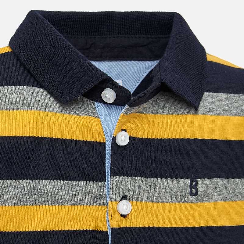 Mayoral Baby Boy AW19 Long sleeved striped polo shirt 2105
