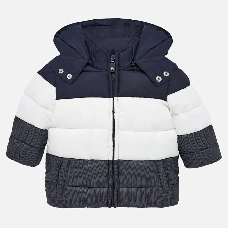 Mayoral Baby Boy AW19 Colour block coat Padded Coat 2451