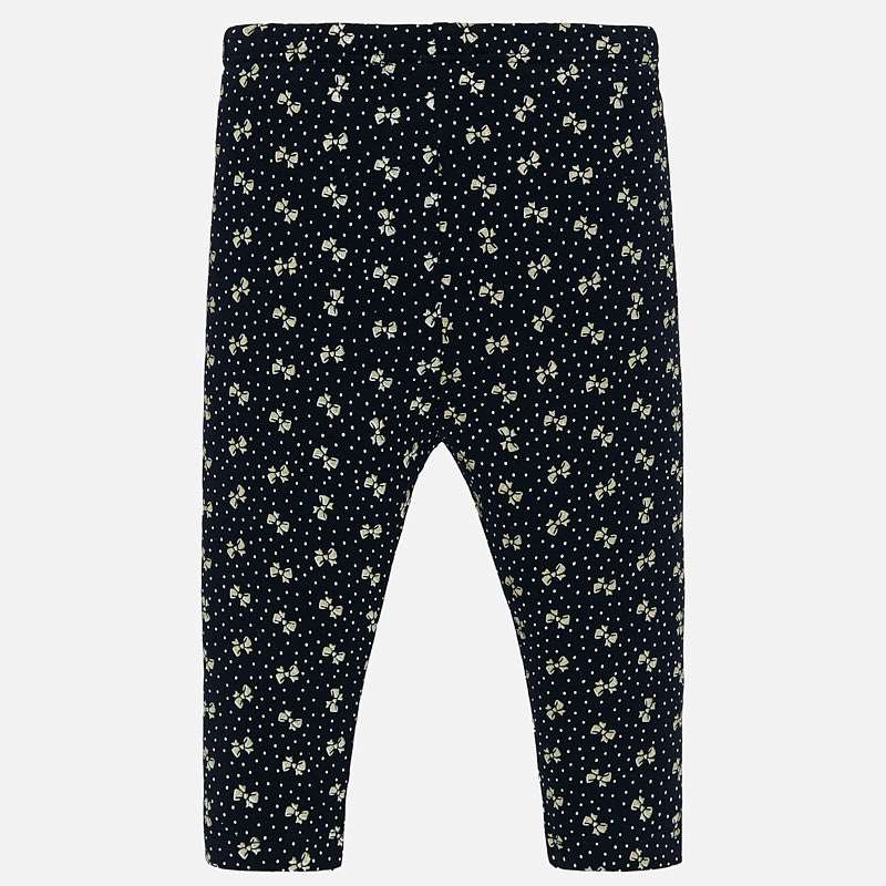 Mayoral Baby Girl AW19 Navy Bow Leggings 2739
