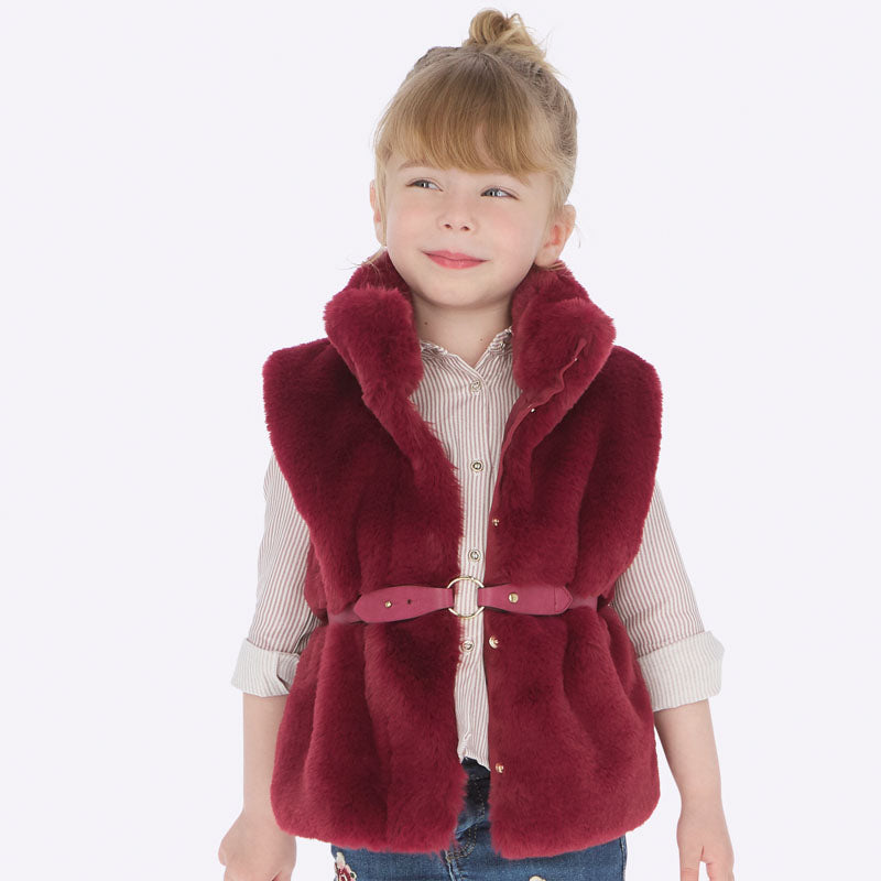 Mayoral Girl AW19 Ruby faux Fur Gilet 4307