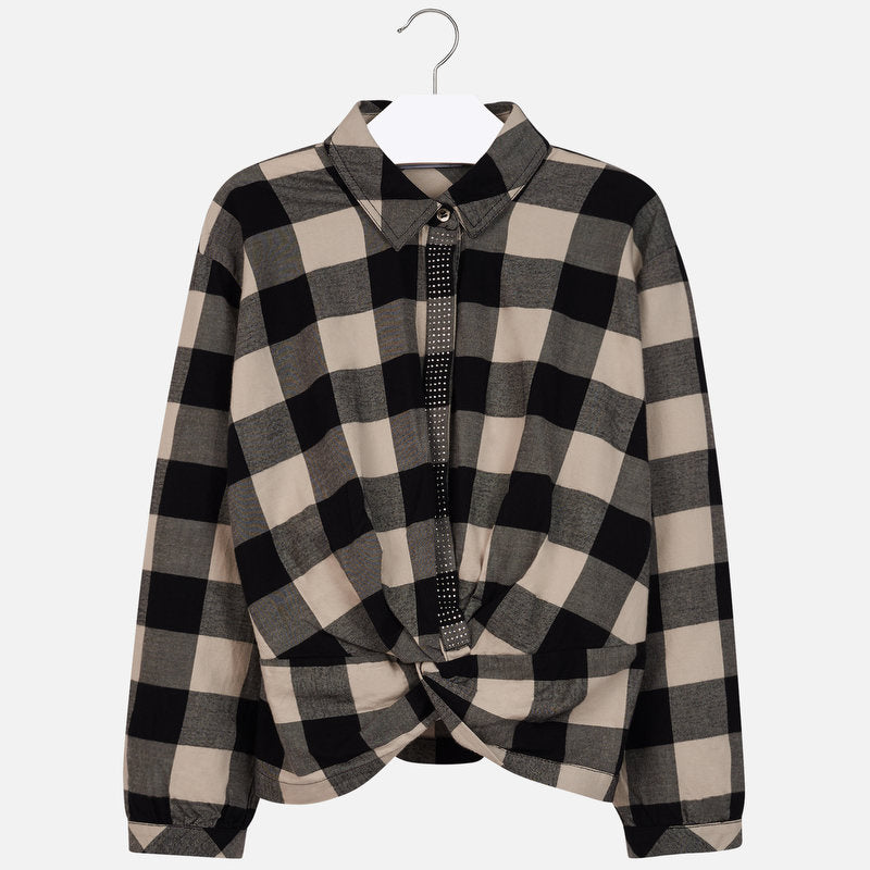 Mayoral Girl AW19 Plaid Blouse 7106