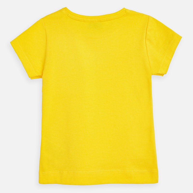 Mayoral Girl SS20 Heart T-Shirt Yellow 174