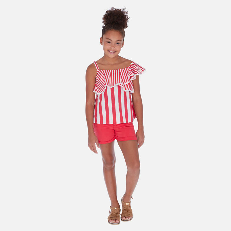 Mayoral Girl SS20 Shorts with belt Watermelon 275