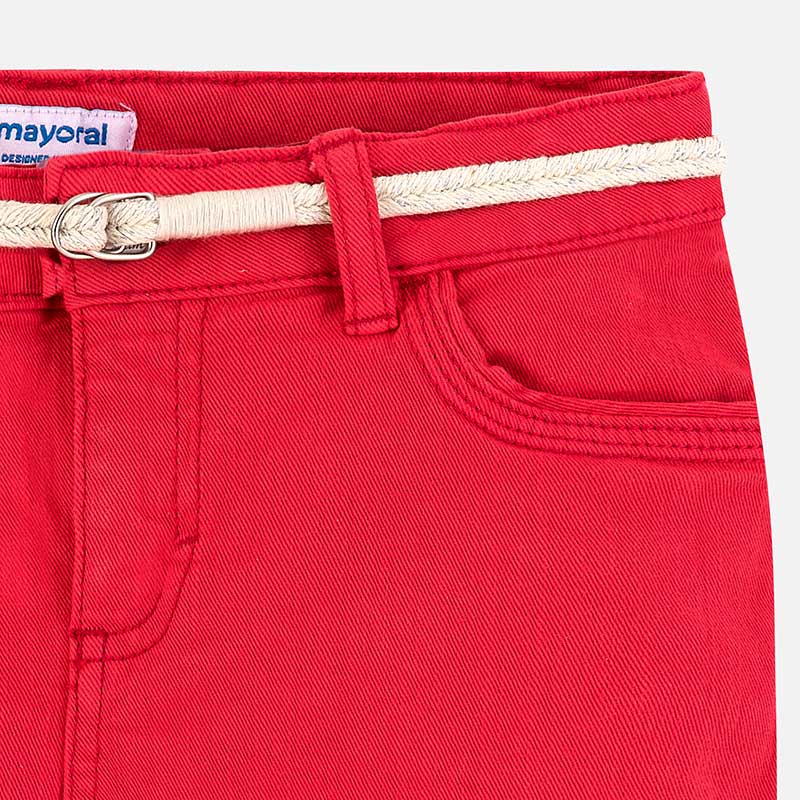 Mayoral Girl SS20 Shorts with belt Watermelon 275