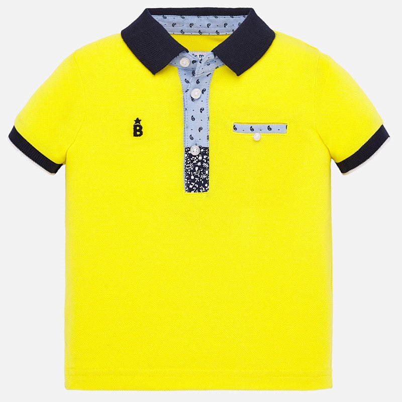 Mayoral Baby Boy SS20 Polo Top Yellow 1146