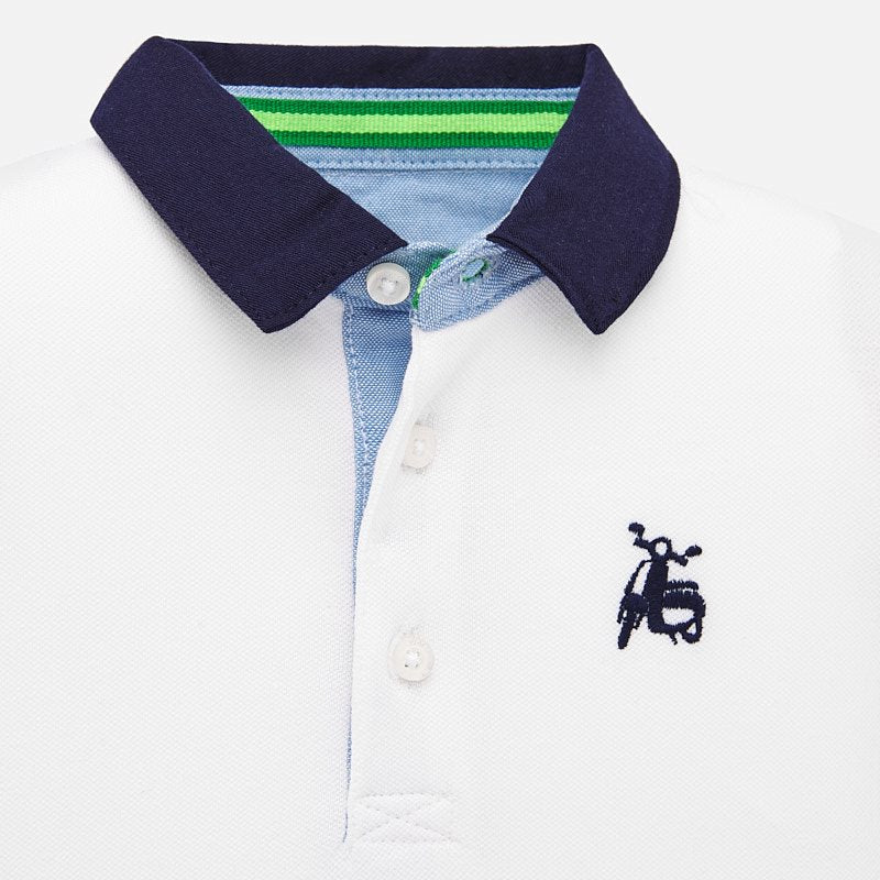 Mayoral Baby Boy SS20 Short Sleeved Polo Shirt with Embroidery 1152