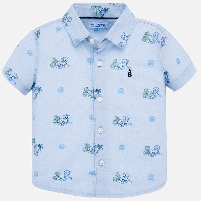 Mayoral Baby Boy SS20 Short Sleeved Patterned Shirt 1159