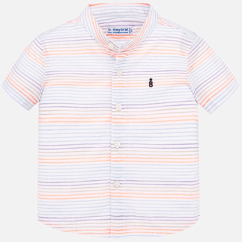 Mayoral Baby Boy SS20 Short Sleeved Shirt with mandarin collar 1161