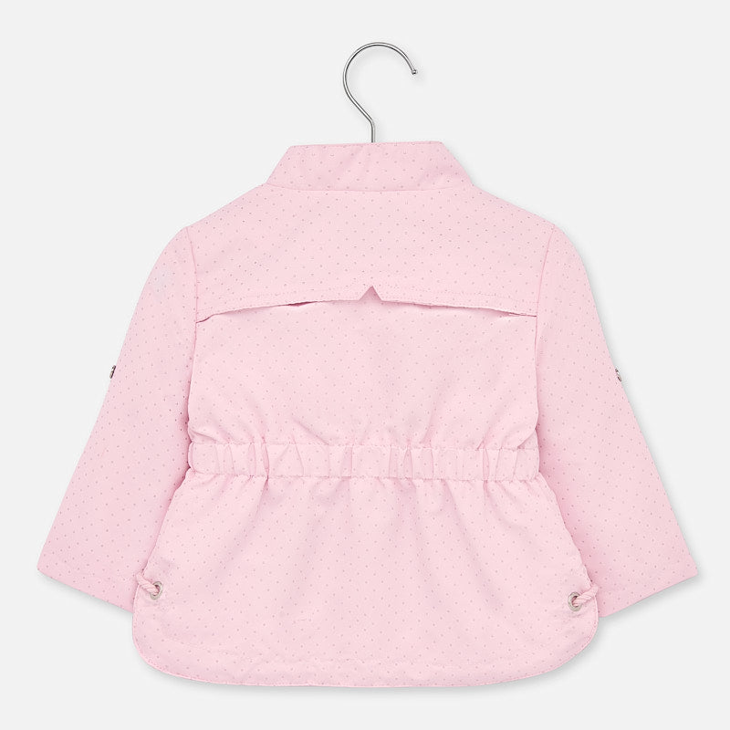 Mayoral Baby Girl SS20 Pink Polka Dot Jacket 1475