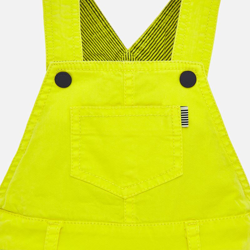 Mayoral Baby Boy SS20 Twill Short Dungarees Yellow 1687