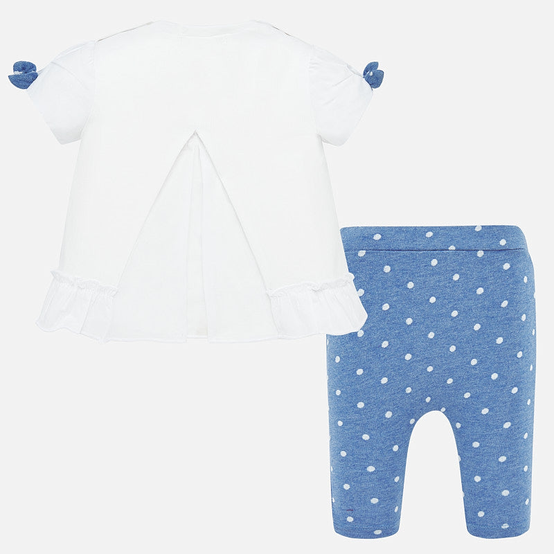 Mayoral Baby Girl SS20 T-shirt and polka dot leggings 1766