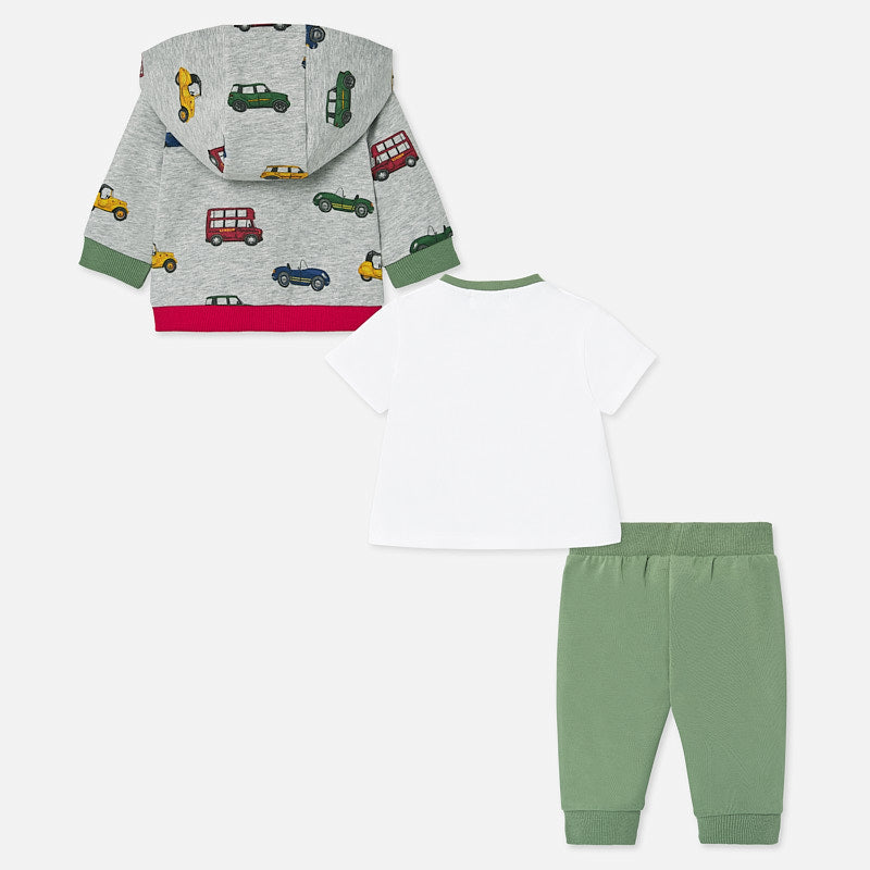 Mayoral Baby Boy SS20 3 piece Cars tracksuit 1891
