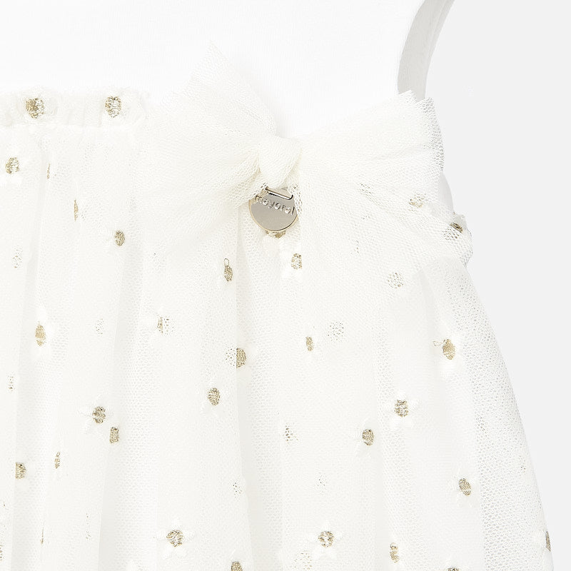 Mayoral Baby Girl SS20 Embroidered Tulle Dress 1927