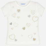 Mayoral Girl SS20 Hearts T-Shirt 3012