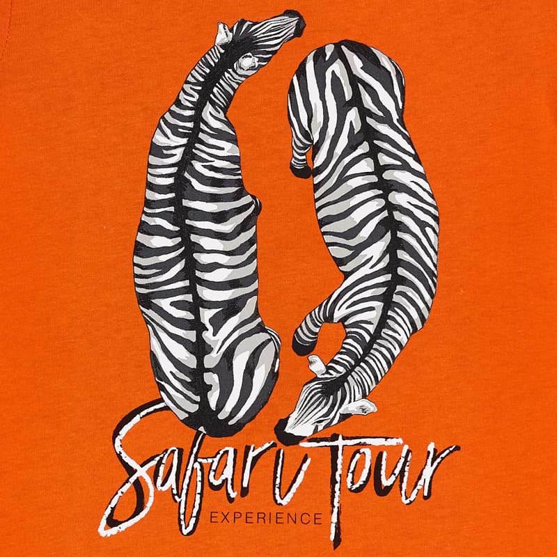 Mayoral Boy SS20 Short sleeved safari tour t-shirt Orange 3063