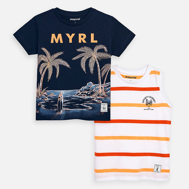 Mayoral Boy SS20 Set of two short sleeved t-shirts 3072