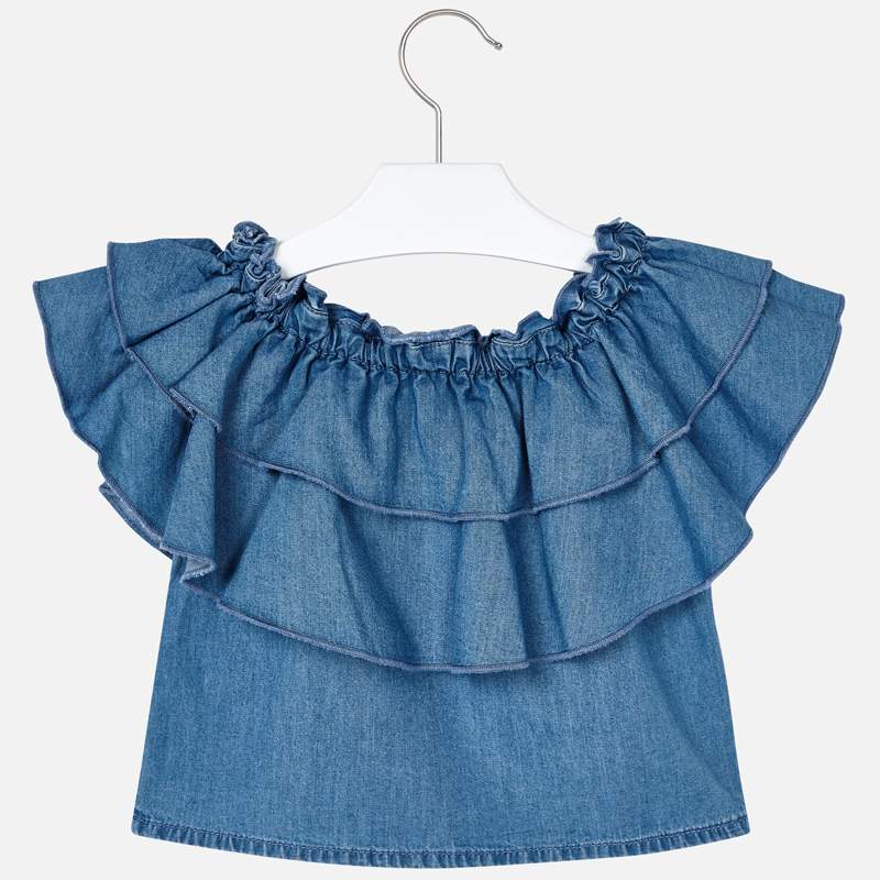 Mayoral Girl Denim Loose Top 3187