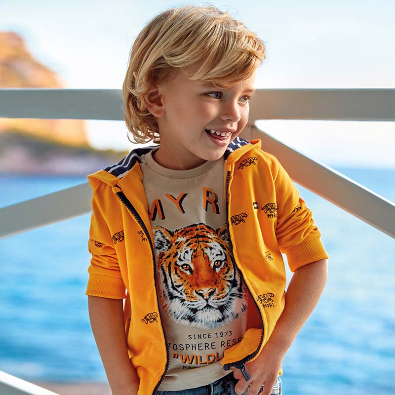 Mayoral Boy SS20 Embroidered Tiger sweatshirt 3446
