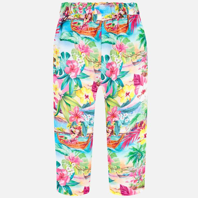Mayoral Girl SS20 Hawaiian Printed Trousers 3544