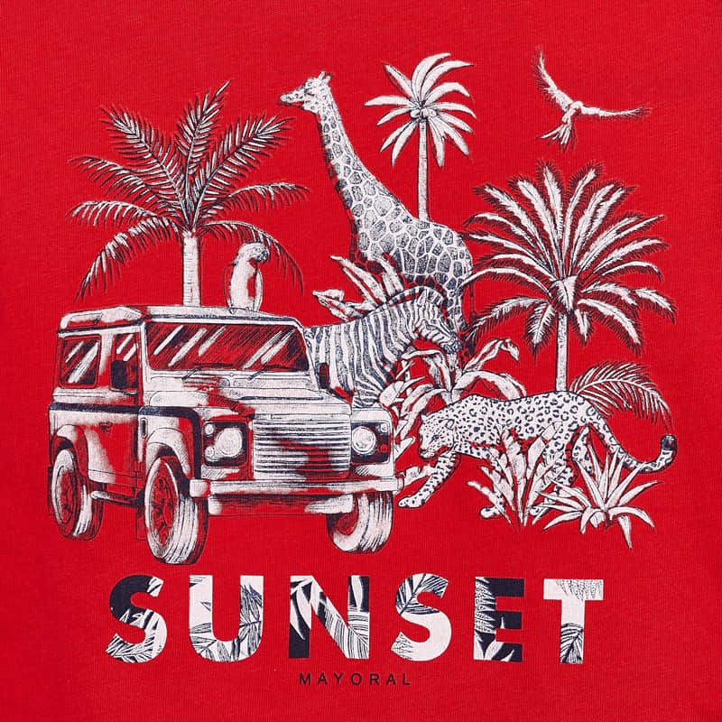 Mayoral Boy SS20 Sunset T-shirt and shorts set 3625
