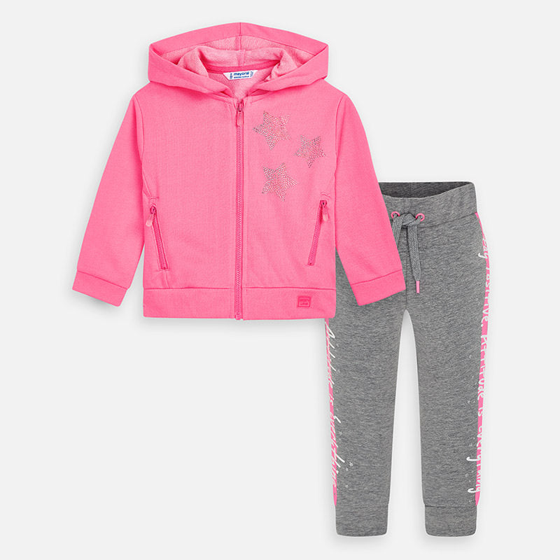 Mayoral Girl SS20 Pink Stars Tracksuit 3820