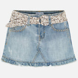 Mayoral Girl SS20 Ruffled denim skirt 3903