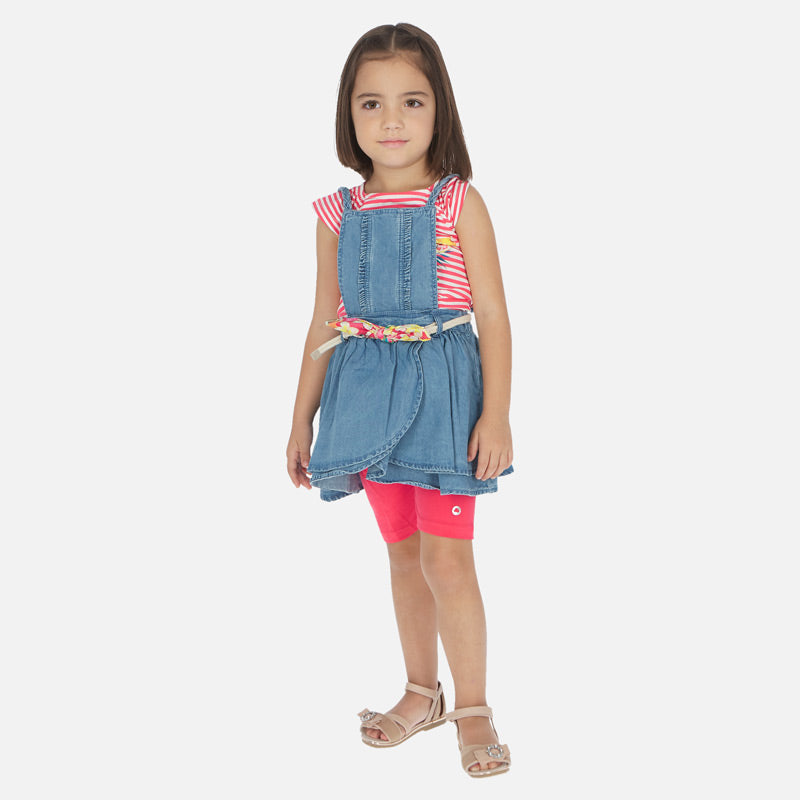 Mayoral Girl SS20 Denim Pinafore Dress 3910