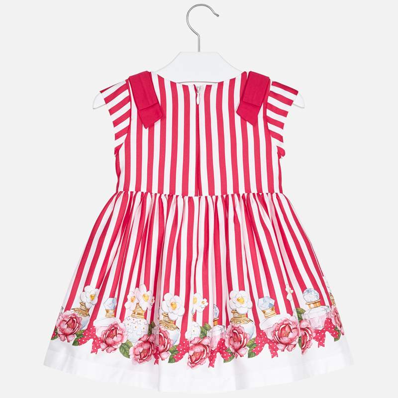 Mayoral Girl SS20 Strawberry Striped Perfume Bottle Dress 3929