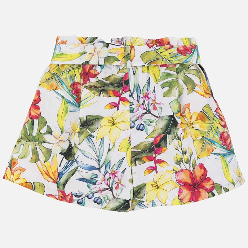 Mayoral Girl SS20 Floral Patterned satin shorts 6254