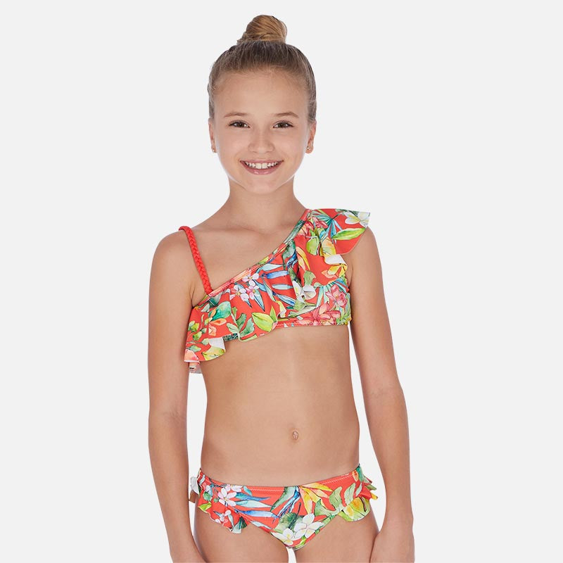 Mayoral Girl SS20 Asymmetric ruffle bikini 6722