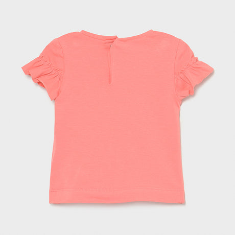 Mayoral Baby Girl SS21 Coral Flower T-shirt 1082
