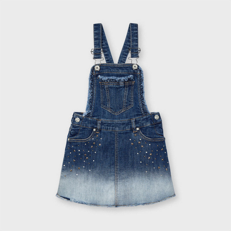 Mayoral Girl SS21 Denim Pinafore 3909