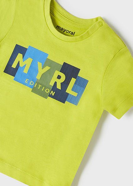 Mayoral Baby Boy SS22 Lime T-shirt 106