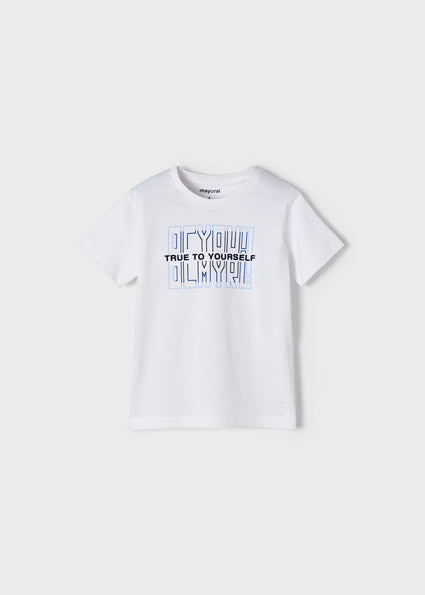 Mayoral Boy SS22 Off White T-Shirt 170