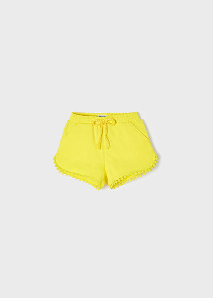 Mayoral Girl SS22 Lemon Chenille Shorts 607