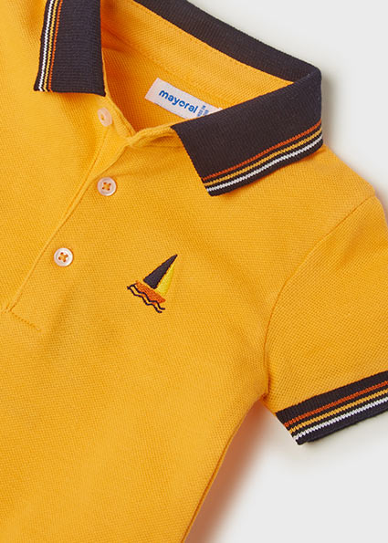 Mayoral Baby Boy SS22 Tangerine Polo Top 1103