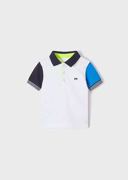 Mayoral Baby Boy SS22 Mixed Blue Polo Top 1109