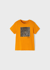 Mayoral Boy SS22 Orange Leopard T-shirt 3005