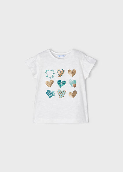 Mayoral Girl SS22 Heart T-Shirt 3031